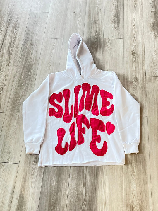 "Voice Of The Streets" Hoodie - White and Red