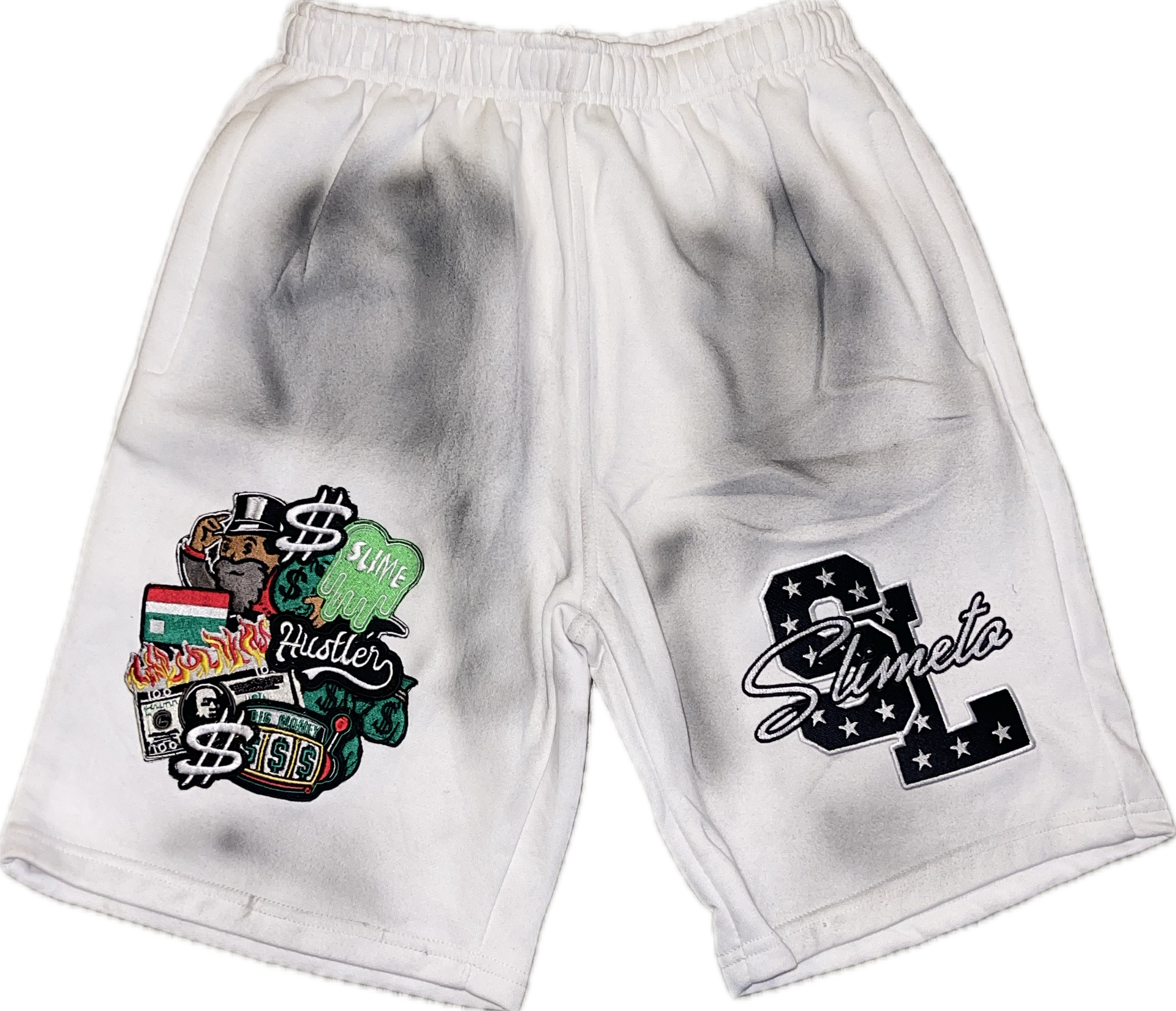 “White” SlimeLife Shorts