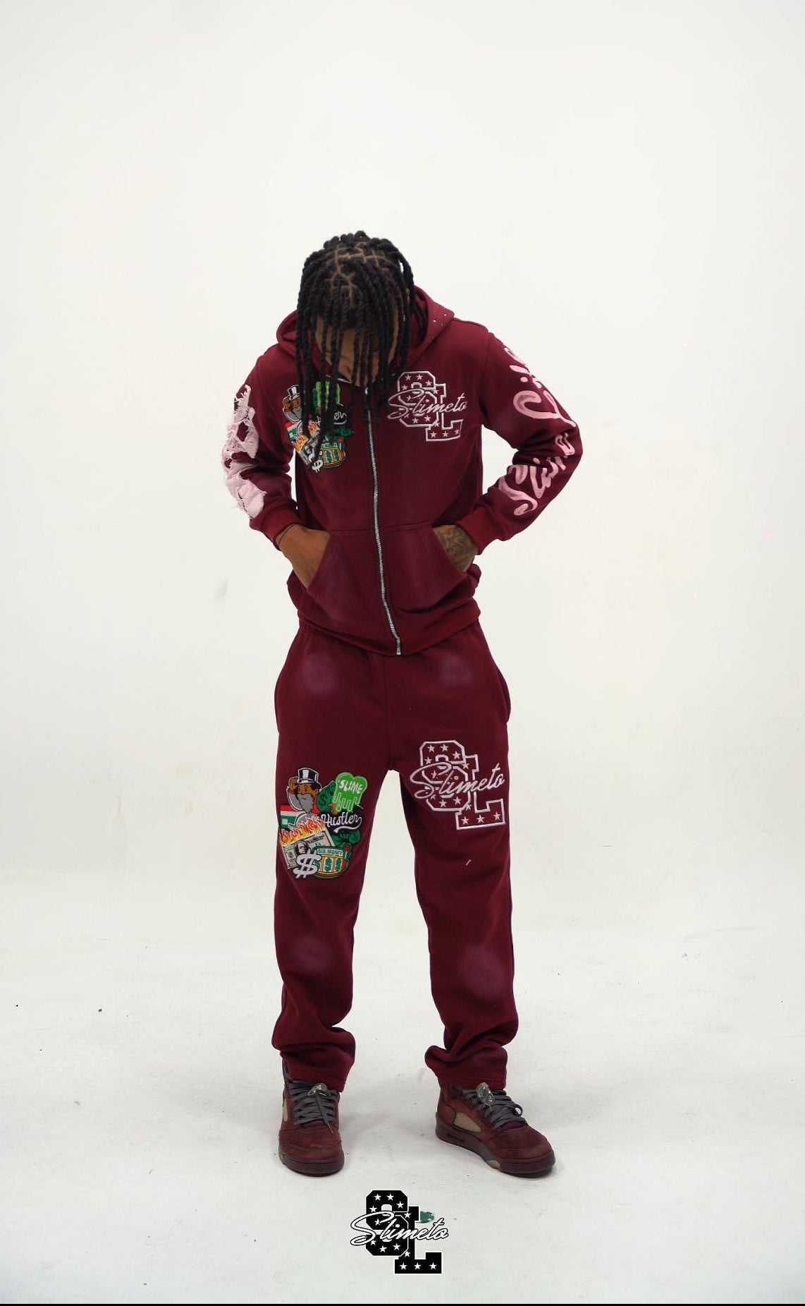 “Burgundy “ SlimeLife Sweatsuit