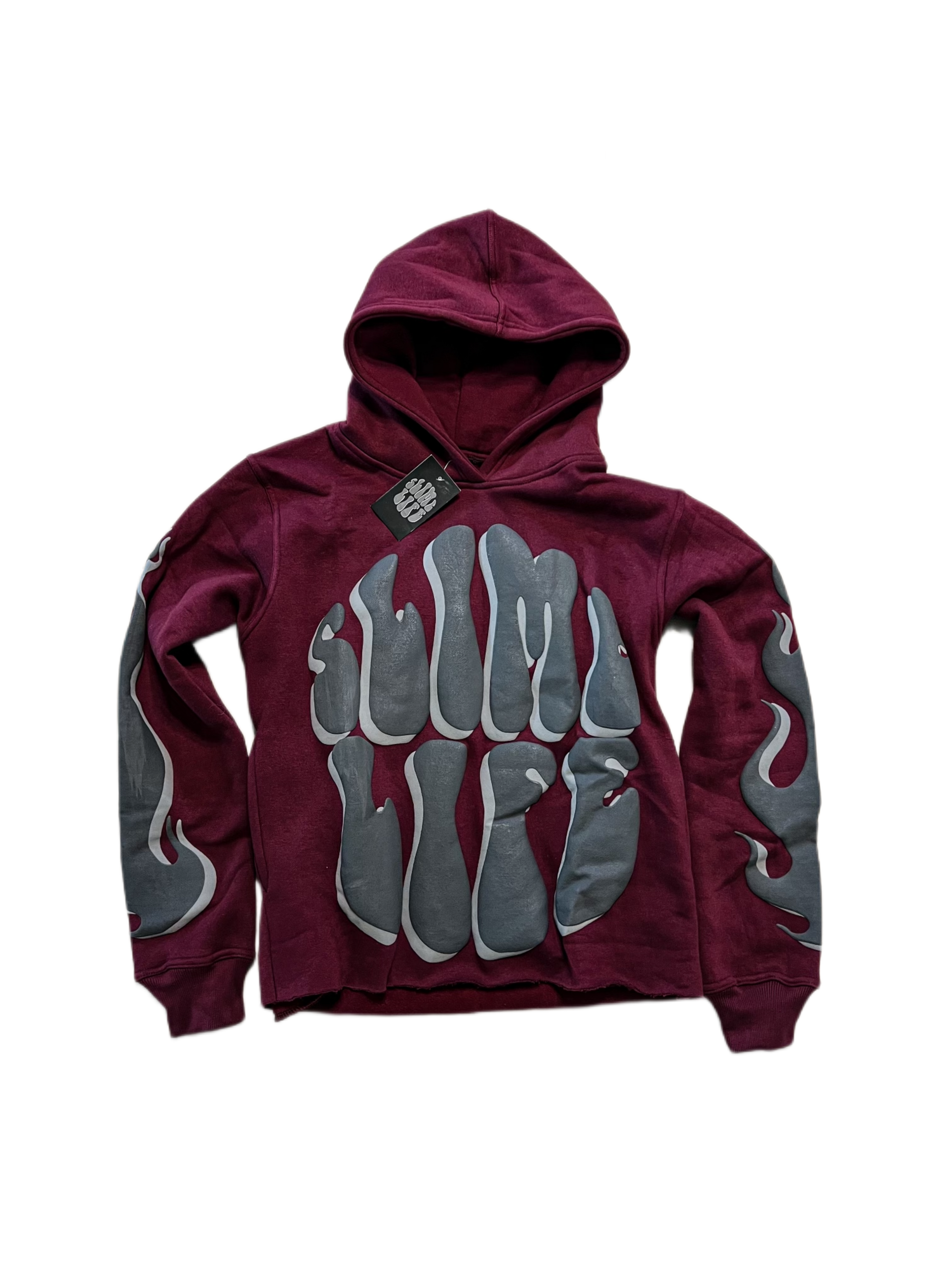 "4 The Streets" Hoodie - Wine Red