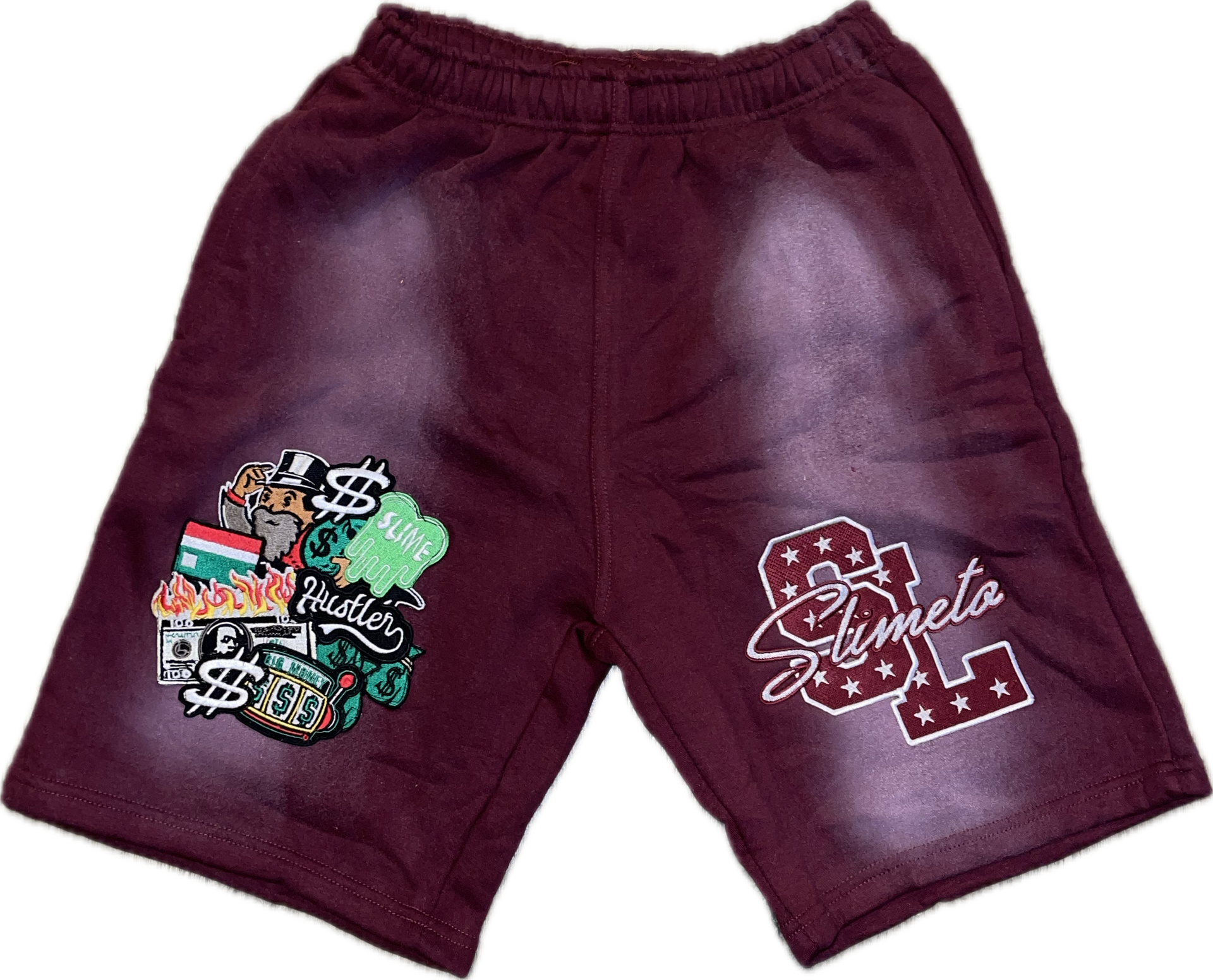 “Burgundy” SlimeLife Shorts