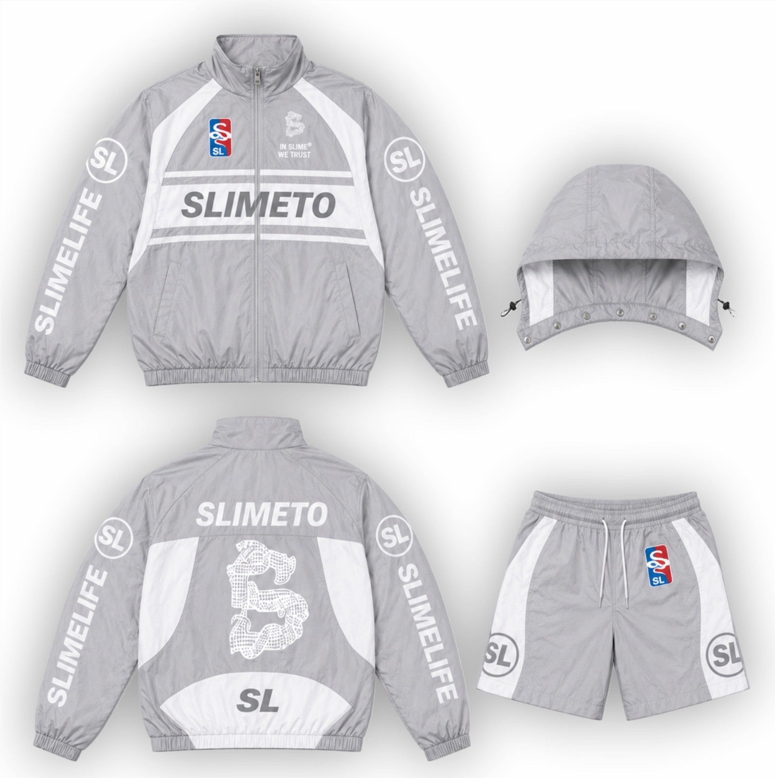 “GREY” SLIMELIFE WINDBREAKER SET