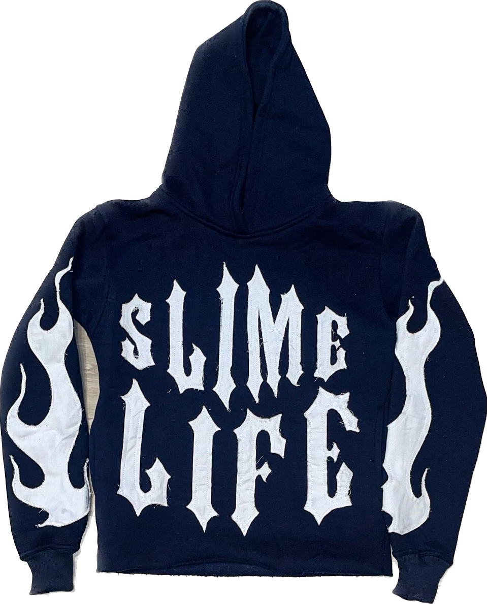 The "Slime Life" Distressed - Navy Blue