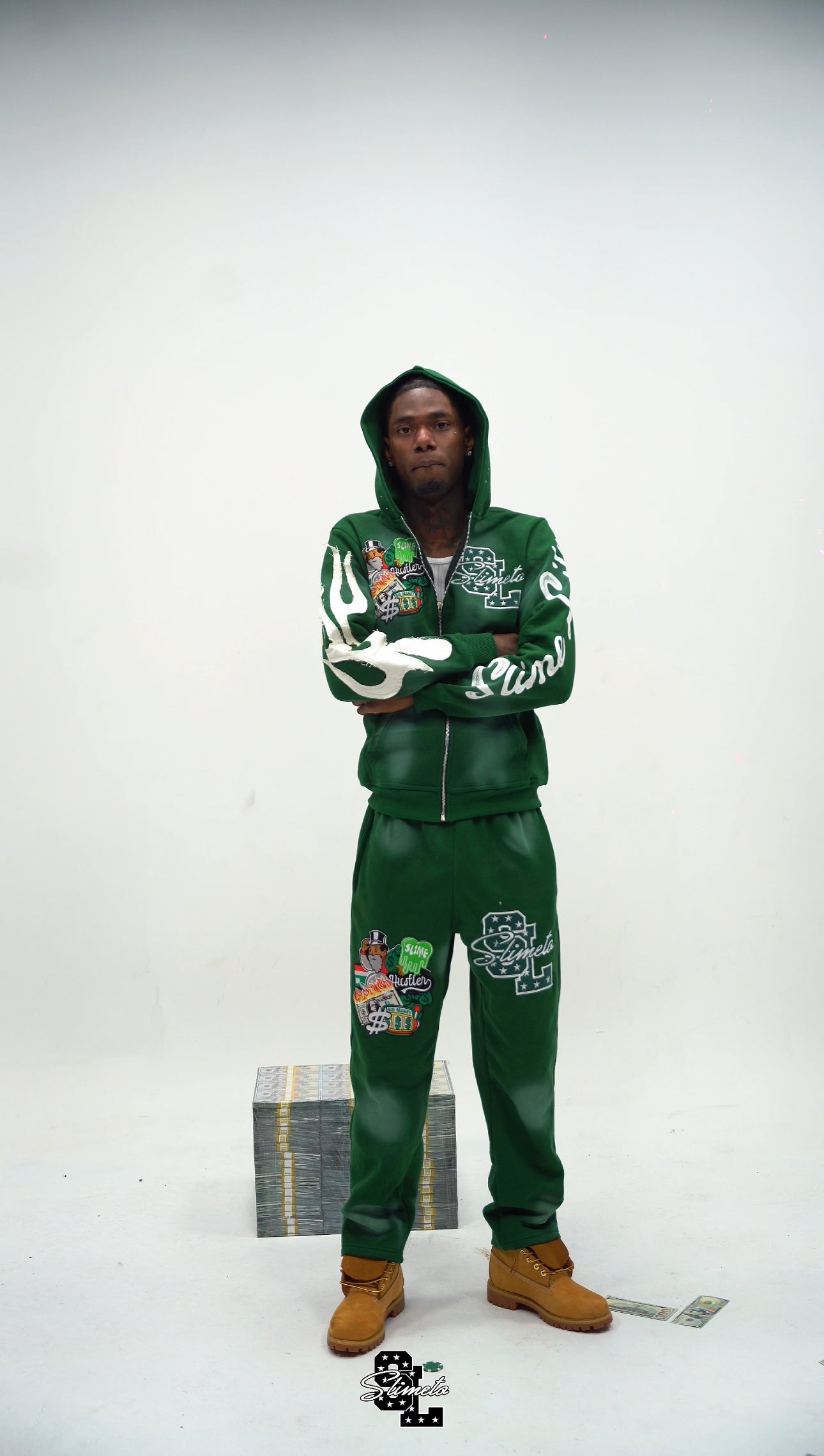 “Dark green” SlimeLife sweatsuit