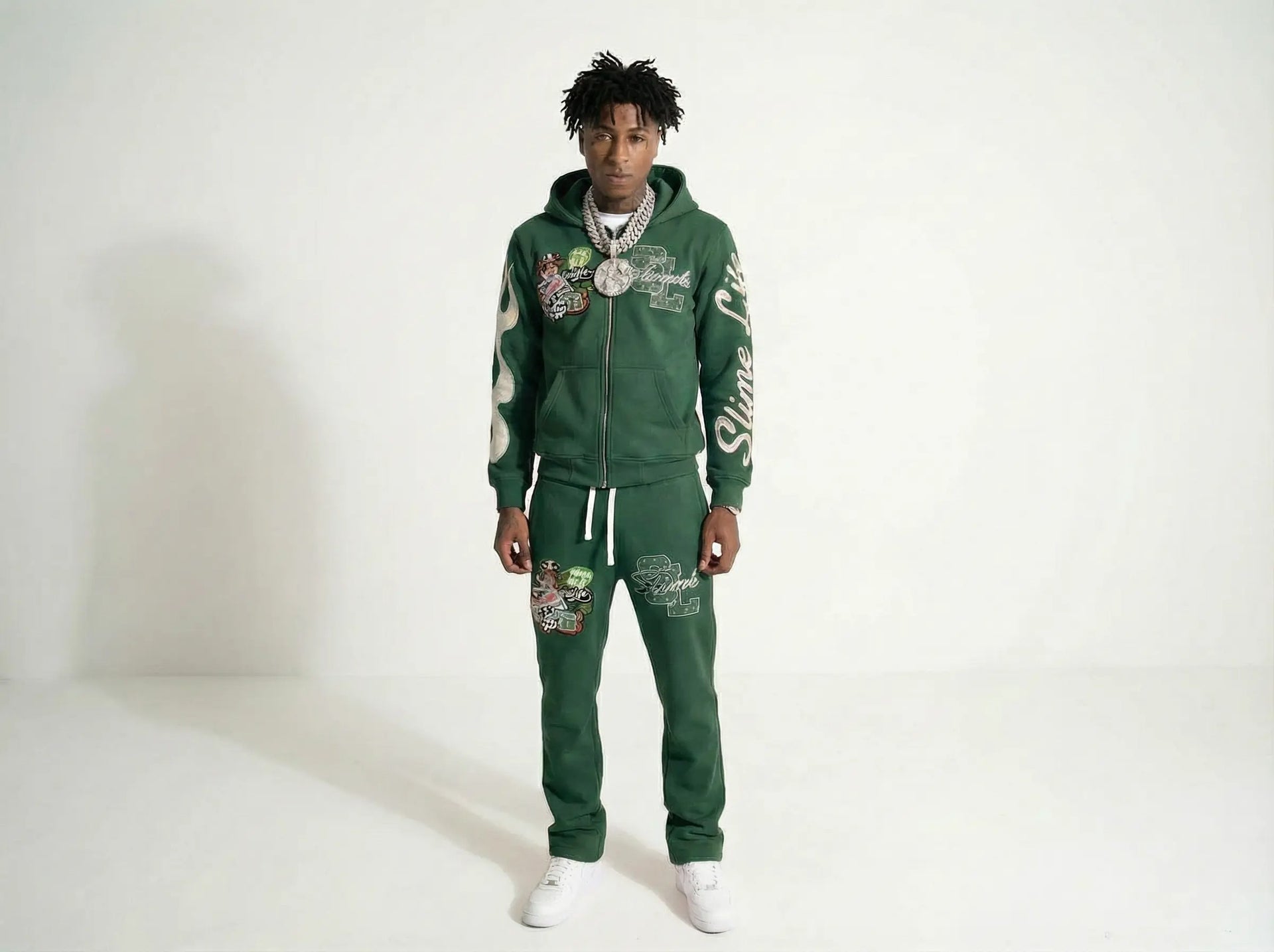 “Dark green” SlimeLife sweatsuit