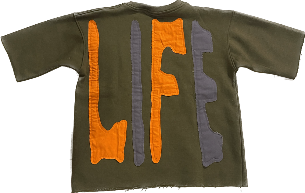 "Echo Of The Streets" Tee - Olive & Orange