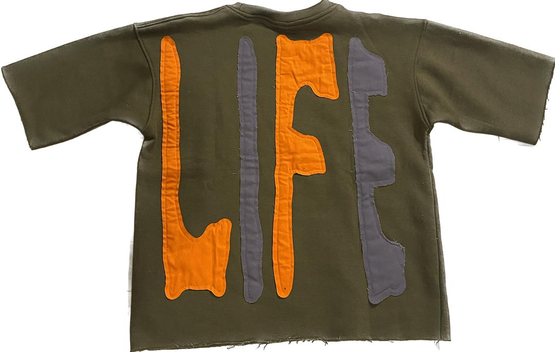 "Echo Of The Streets" Tee - Olive & Orange