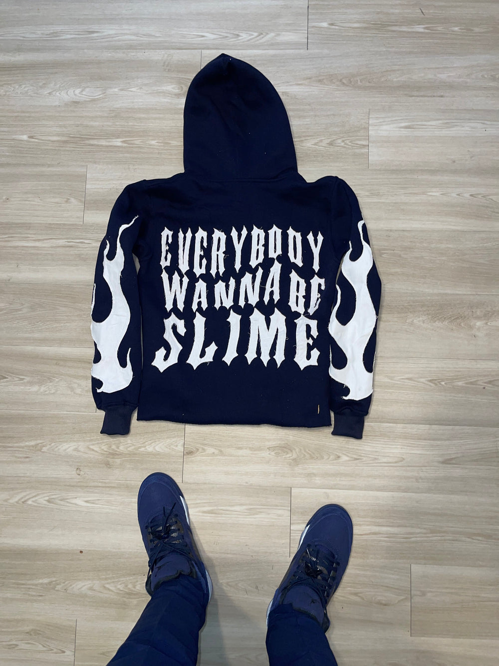 The "Slime Life" Distressed - Navy Blue